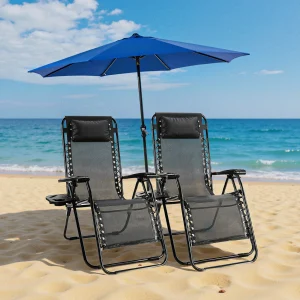 JHK Zero Gravity Portable Recliner Lounge Chair