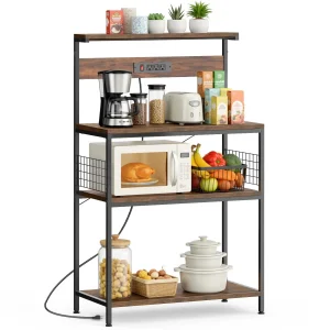 JHK 31.5 Inch Kitchen Bakers Rack