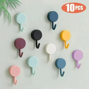 10-Pack Mini Adhesive Hooks
