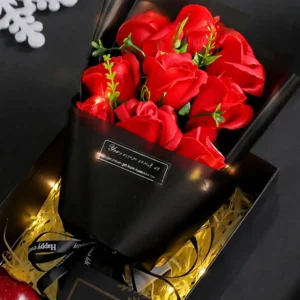 7.87in Mini Rose Soap Flower Gift Bouque