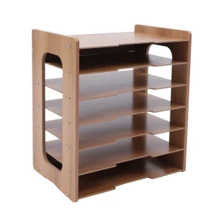 7Tier Widen Wood Paper Organizer