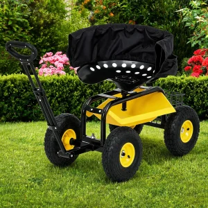 Rolling Garden Seat Cart